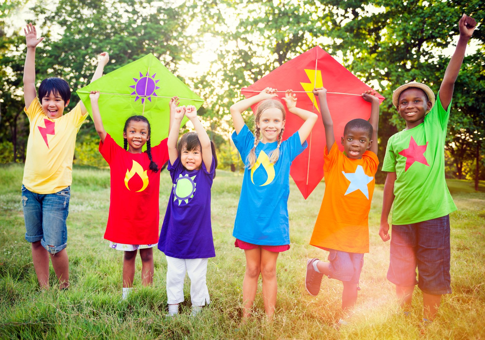 Kids Children Playing Happiness Concept