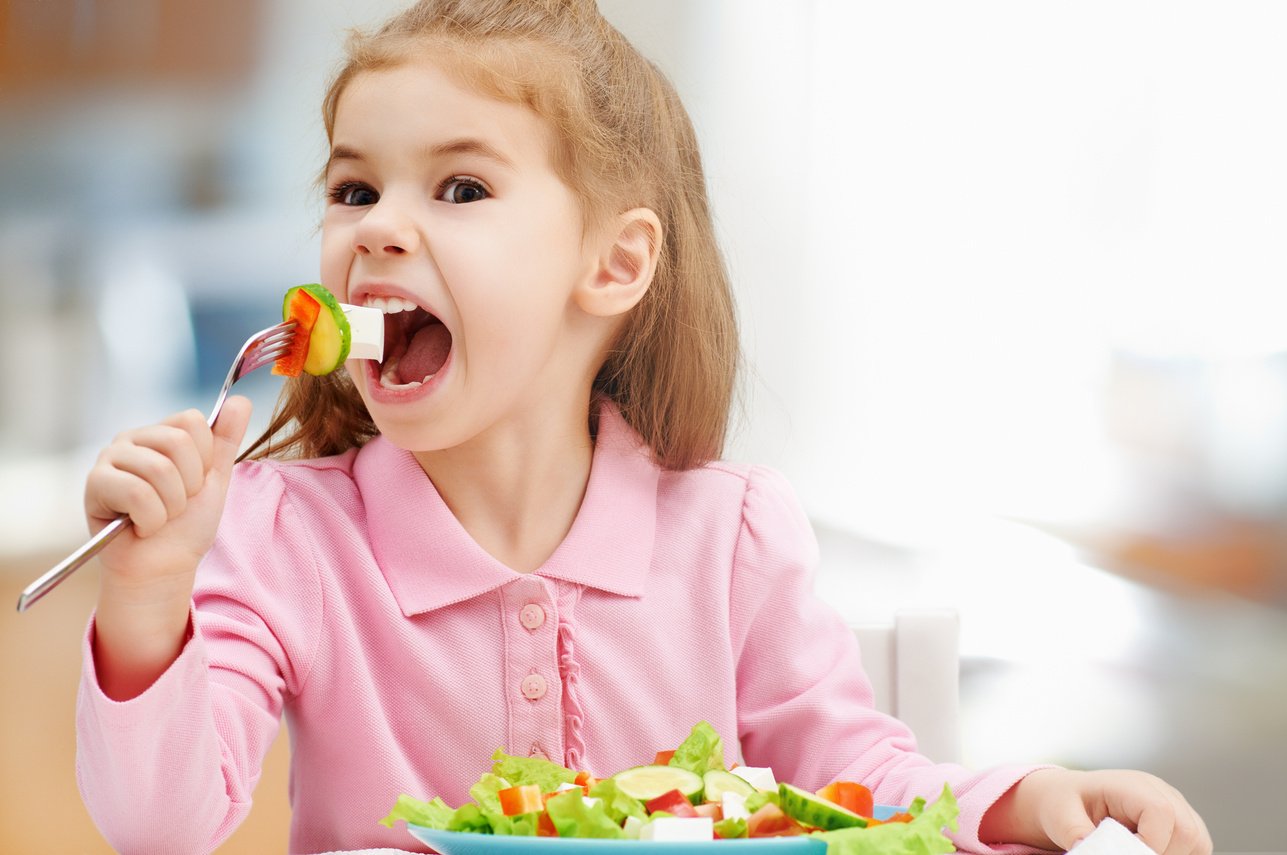 Kid Eating Healthy Food